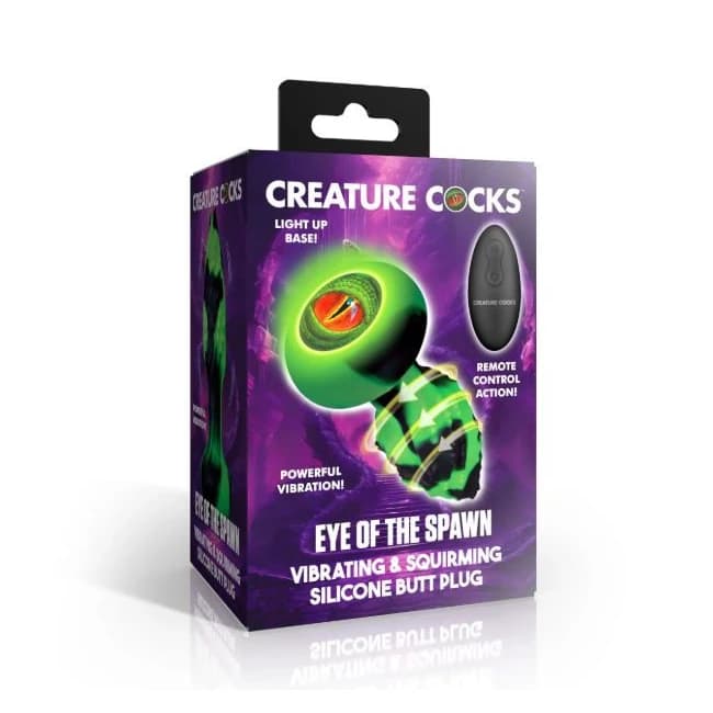 Creature Cock Eye of the Spawn Vibrating/ Squirming Butt Plug, image 1