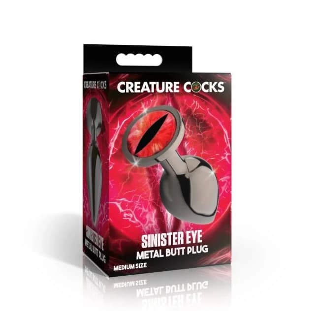 Creature Cock Sinister Eye Metal Butt Plug, image 1