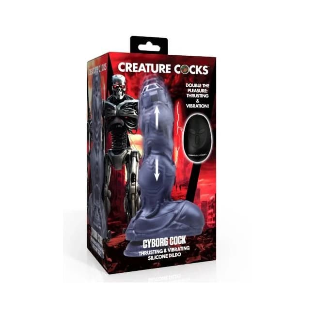 Creature Cocks Cyborg Cock Thrusting & Vibrating Dildo, image 1