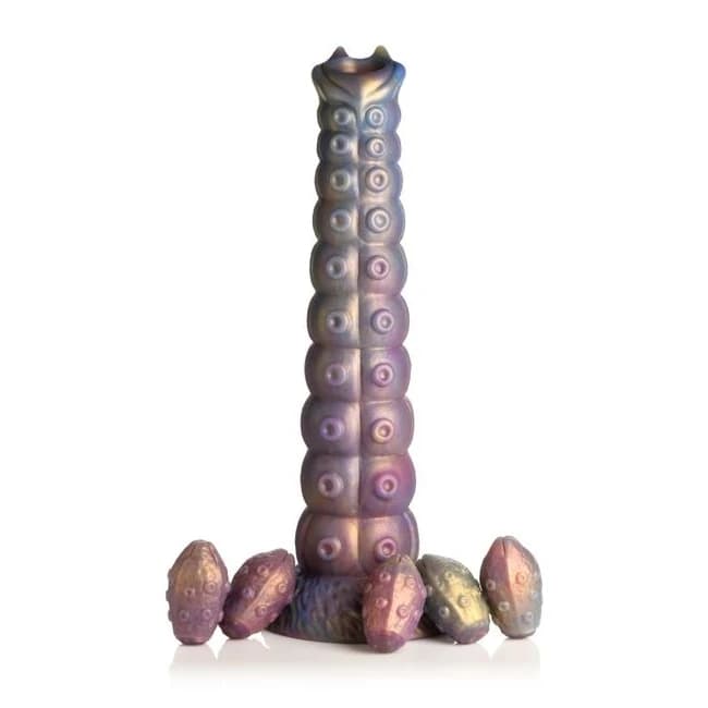 Creature Cocks Deep Invader Tentacle Ovipositor Silicone Dildo W/ Eggs - Image 1 Creature Cocks Deep Invader Tentacle Ovipositor Silicone Dildo W/ Eggs - Image 1