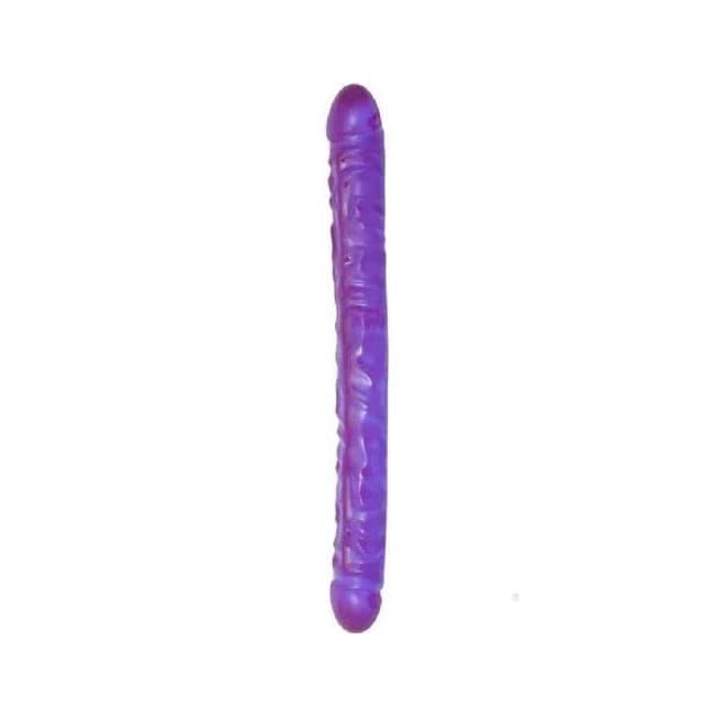 Crystal Jellies Double Dong 18in Purple - Image 1