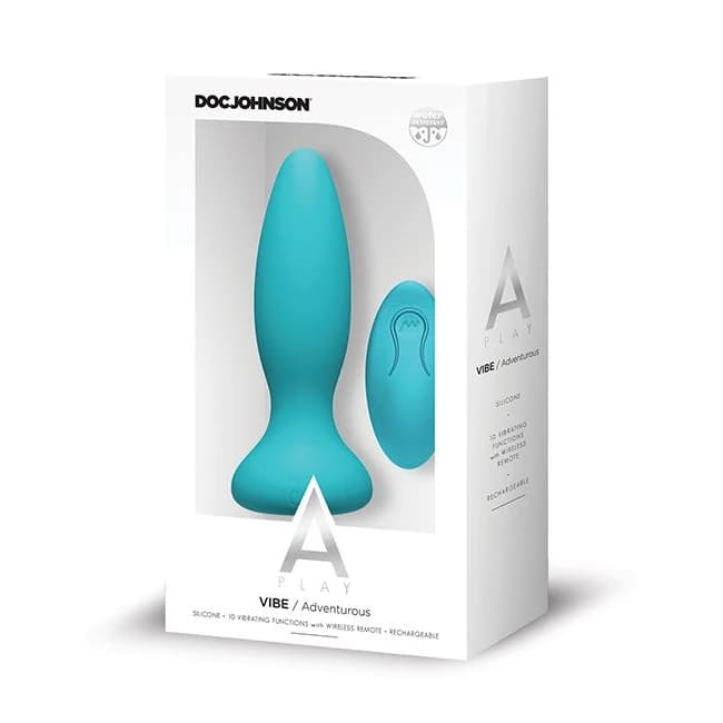 A-Play Vibe Adventurous an Plug Rechargeable W/ Remote Teal, image 1