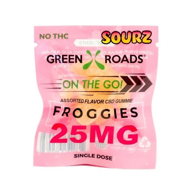 (d) Cbd Edibles 25mg Froggies Sourz on the Go (net) - Image 1 (d) Cbd Edibles 25mg Froggies Sourz on the Go (net) - Image 1