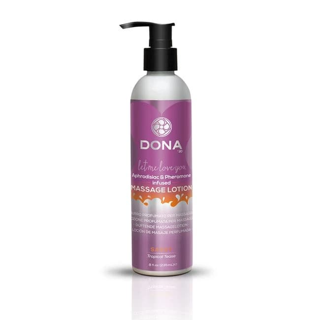 (d) Dona Massage Lotion - (D) DONA MASSAGE LOTION SASSY TROPICAL TEASE 8 OZ - Image 1 (d) Dona Massage Lotion - (D) DONA MASSAGE LOTION SASSY TROPICAL TEASE 8 OZ - Image 1