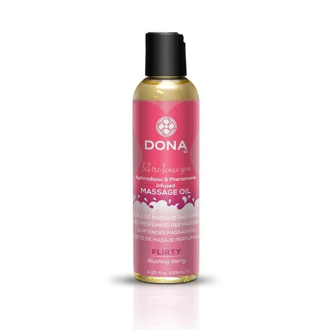 (D) DONA MASSAGE OIL FLIRTY BLUSHING BERRY 3.75 OZ - Image 1 (D) DONA MASSAGE OIL FLIRTY BLUSHING BERRY 3.75 OZ - Image 1