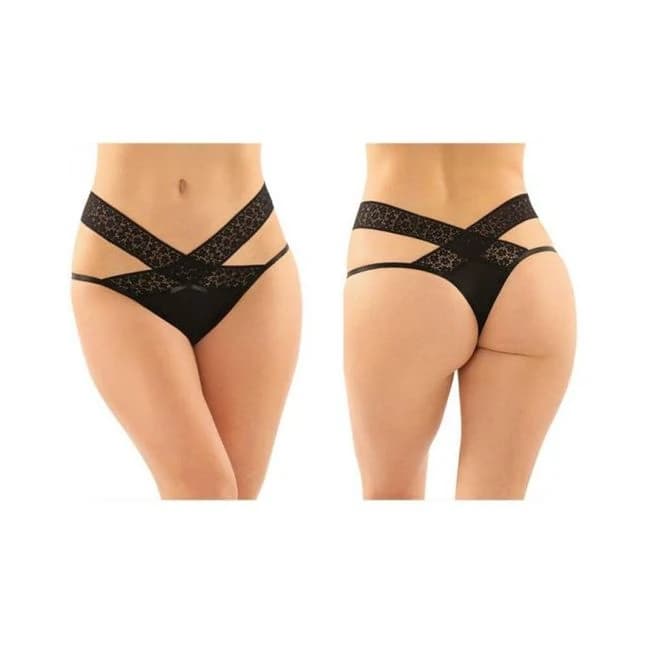 Daphne Microfiber Brazilian-Cut Panty with Criss-Cross Lace Waistband 6-Pack, image 1