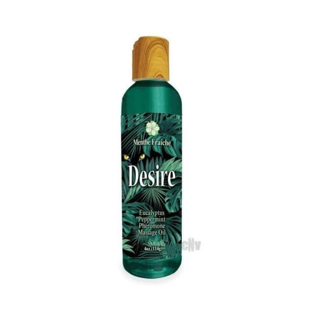Desire Pheromone Massage Oil Eucalyptus/peppermint 4 Oz., image 1