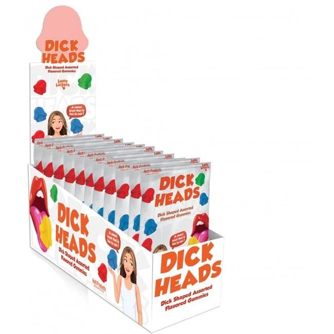 Dick Heads Penis Shaped Gummies 12 Pc Display - Image 1