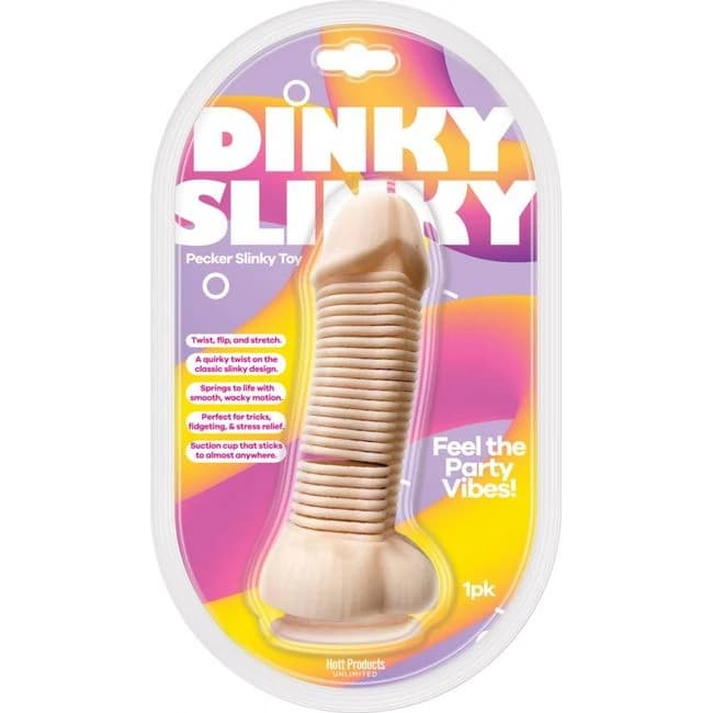 Dinky Slinky Pecker Spring Toy with Suction Cup - Image 1