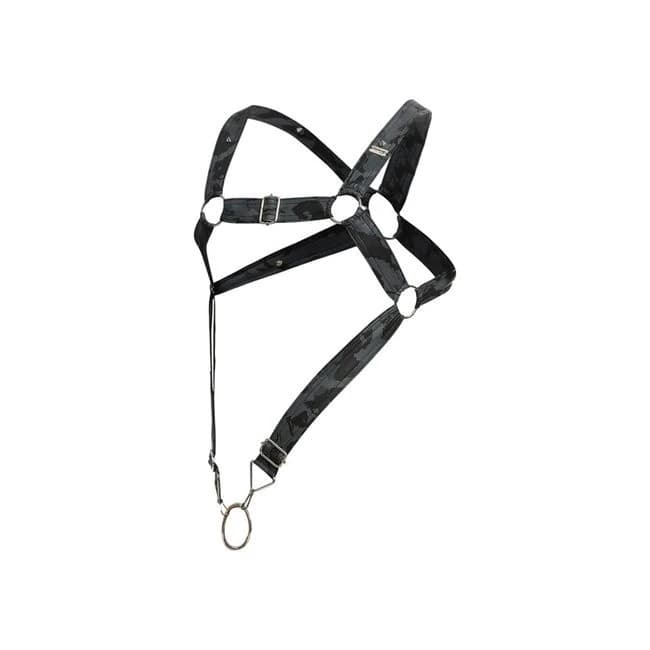 Dngeon Cross Cockring Harness Midnight One Size, image 1