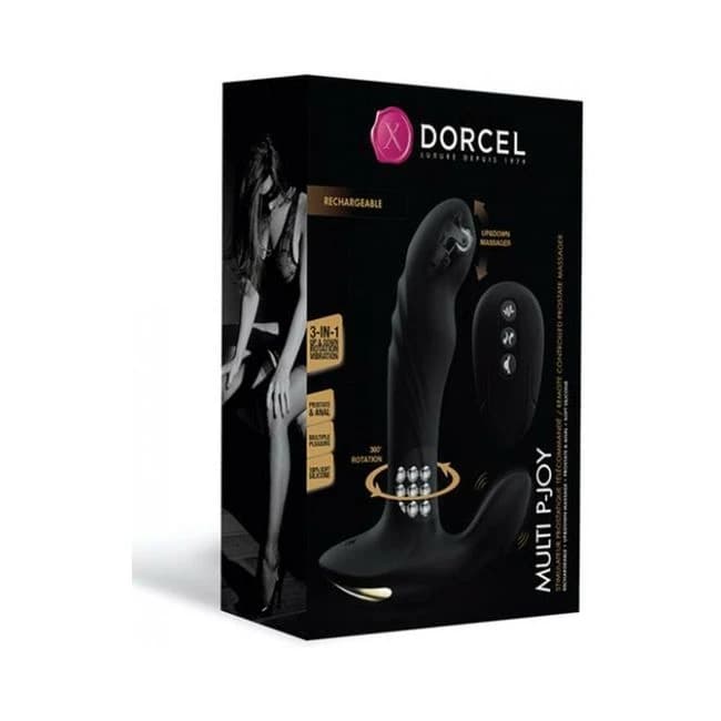 Dorcel P-Joy Double Action Prostate Massager - Black, image 1