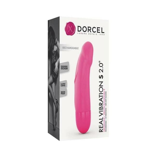 Dorcel Real Vibrator S 6" Rechargeable Vibrator - Pink, image 1