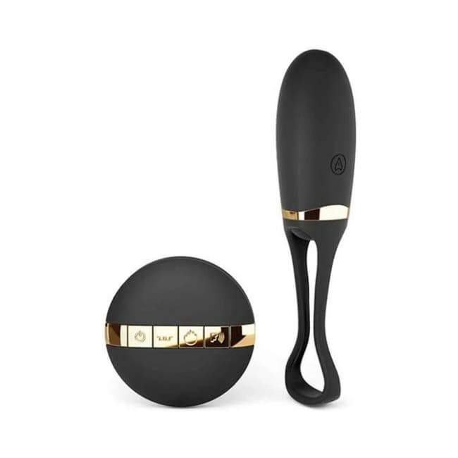 Dorcel Secret Delight Voice Control Egg Vibrator Black Gold, image 1