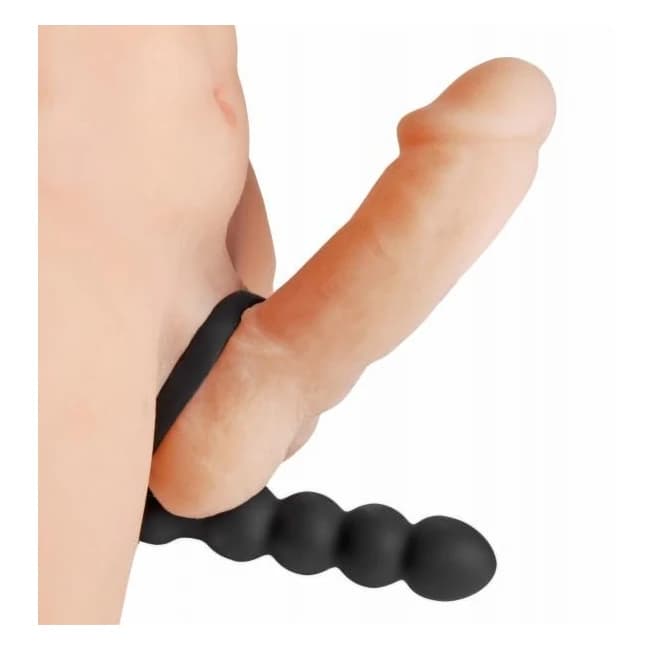Double Fun Cock Ring with Double Penetration Vibe, image 1