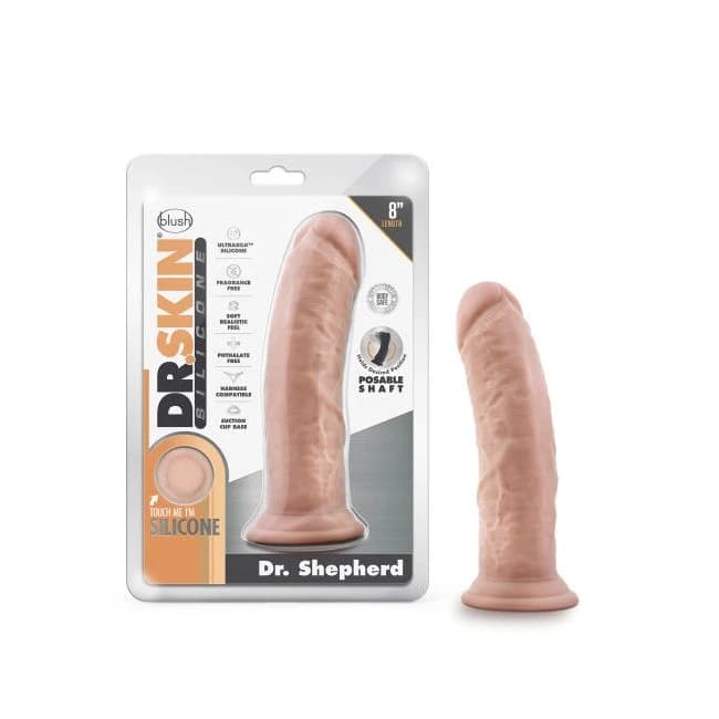 Dr Skin Dr Sheperd 8in Dildo W/ Suction Vanilla, image 1