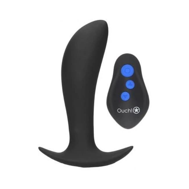 E-Stim & Vibrating Butt Plug with Wireless Remote Black, image 1