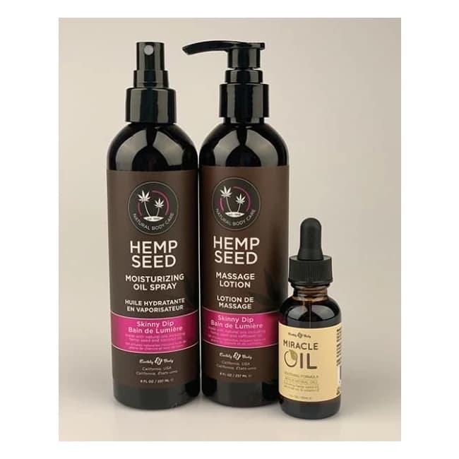 Earthly Body Bundle Buy Two Get One Free - Skinny Dip Oil Spray, Lotion & Miracle Oil, image 1
