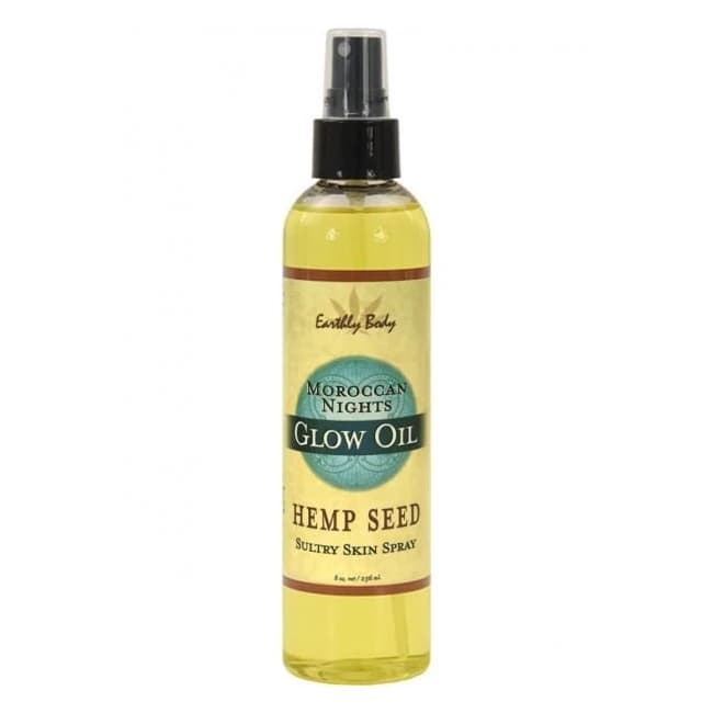 Earthly Body Glow Oil Moroccan Nights 8 Ounce Spray, image 1