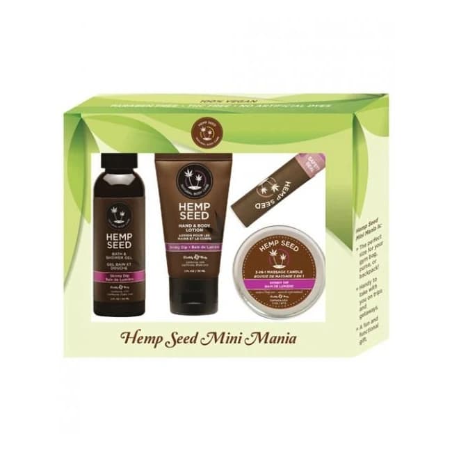 Earthly Body Hemp Seed Mini Mania Kit Skinny Dip, image 1