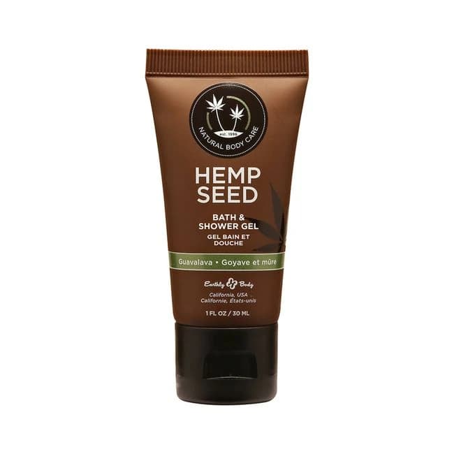 Earthly Body Hemp Seed Shower Gel Guavalava 1oz, image 1