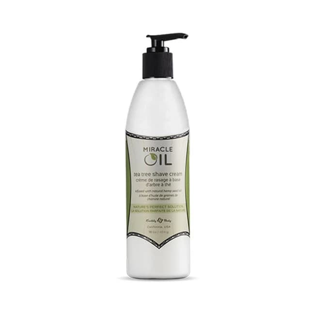 Earthly Body Miracle Oil Tea Tree Shave Cream 16oz, image 1
