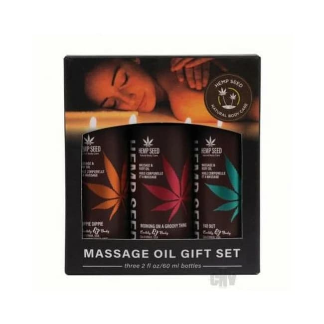 Earthly Body Summer 2024 Massage Oil Gift Set - 2 oz Asst. Scents, image 1
