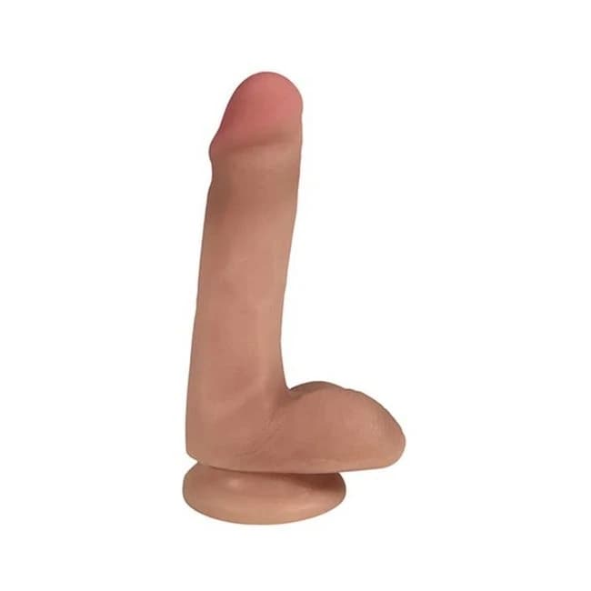 Easy Rider Bioskin Dual Density Dong 6in with Balls - Image 1