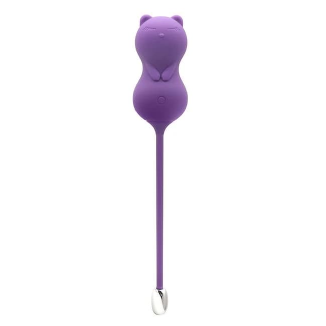 Emojibator Paula Kitty Cat Kegel Ball Vibrator, image 1