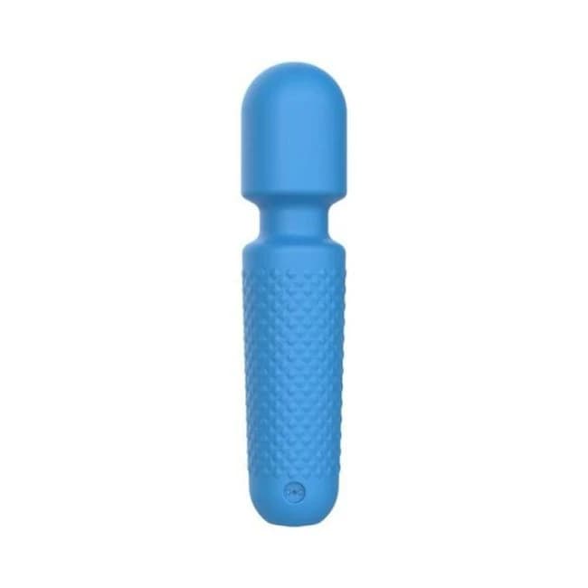 Emojibator Tiny Wand Emoji Vibrator Electric Blue, image 1