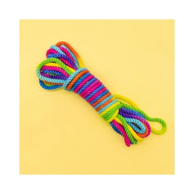 Emojibator Unicorn Rainbow Bondage Rope 26.25 Ft., image 1