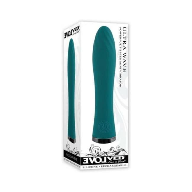 Evolved Ultra Wave Rechargeable Vibrator Teal, image 1