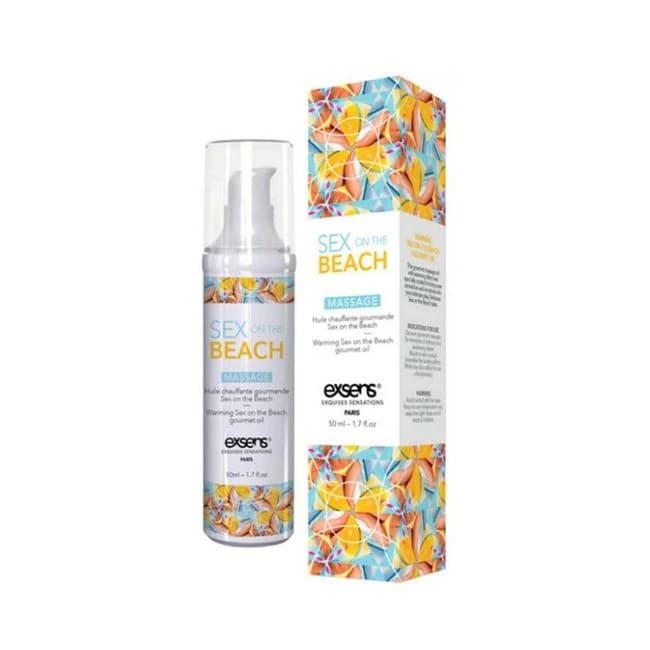 Exsens of Paris Warming Massage Oil 1.7oz Sex on the Beach, image 1