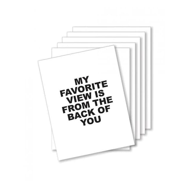 Favorite View Naughty Greeting Card - Pack of 6, image 1