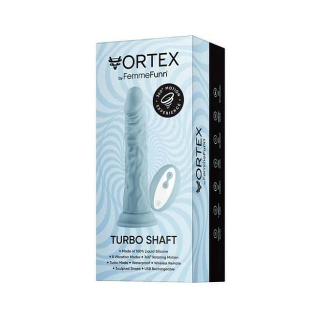 Femmefunn Vortex Turbo Shaft 2.0 Rotating and Vibrating Dildo Light, image 1