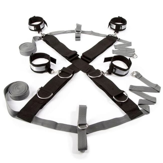 Fifty Shades Keep Still Over the Bed Cross Restraint Silver, image 1