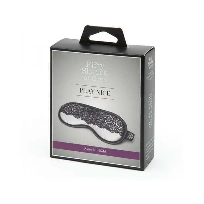 Fifty Shades of Grey Play Nice Satin & Lace Blindfold - Image 1 Fifty Shades of Grey Play Nice Satin & Lace Blindfold - Image 1