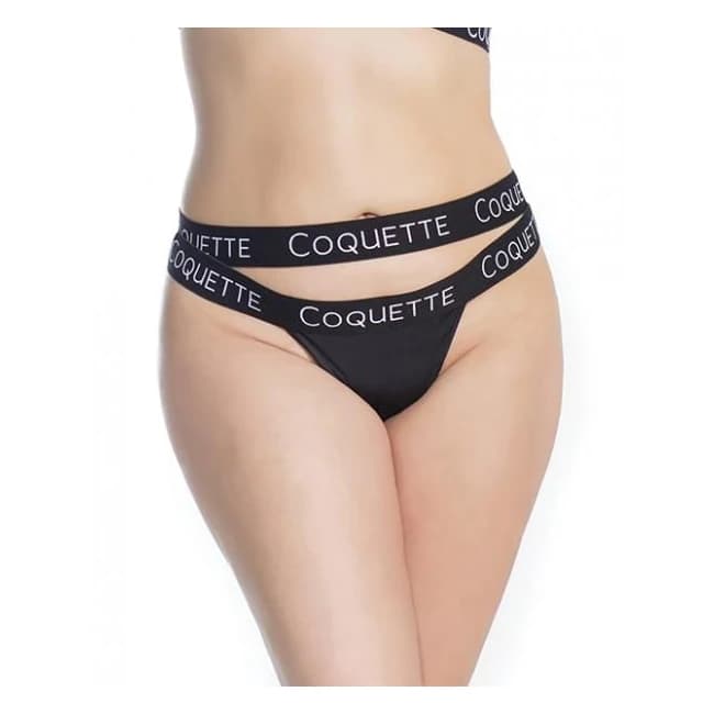 Fine Lace Back Double Strap Waistband Black Os/xl, image 1