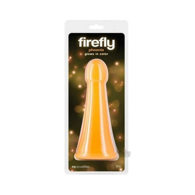 Firefly Phoenix Glow-in-the-Dark Dildo Orange, image 1