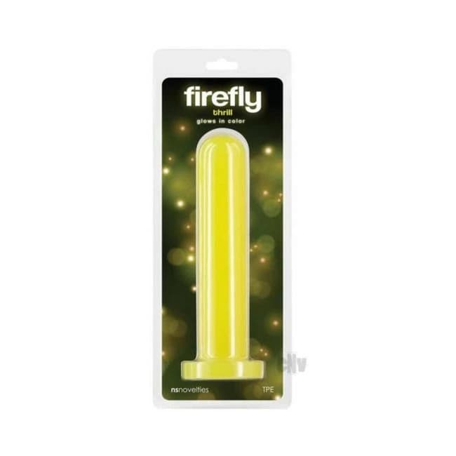 Firefly Thrill Large Glow-in-the-Dark Dildo Yellow, image 1