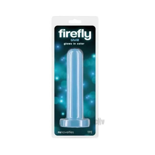 Firefly Thrill Small Glow-in-the-Dark Dildo Blue, image 1