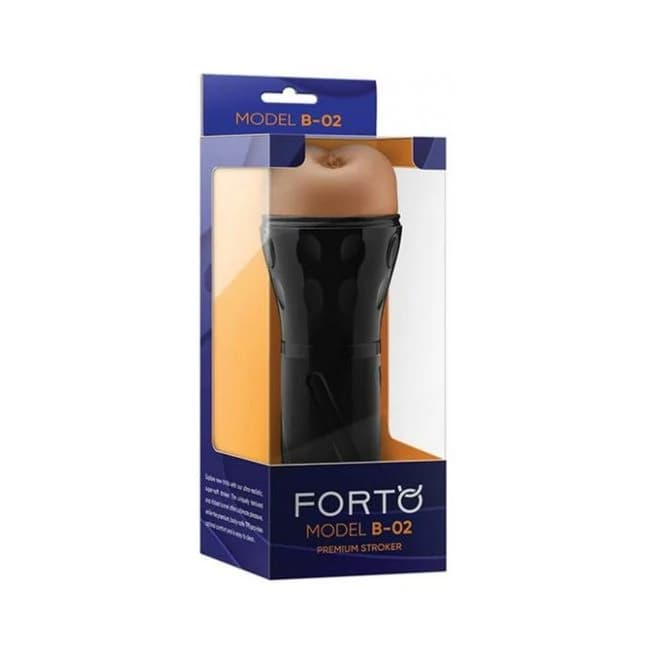 Forto Model B-02 Hard-Skin Ass Masturbator - Tan, image 1