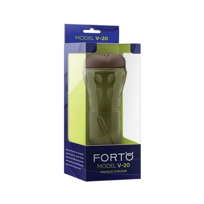 Forto Model V-20 Hard-Side Vagina Masturbator - Dark, image 1