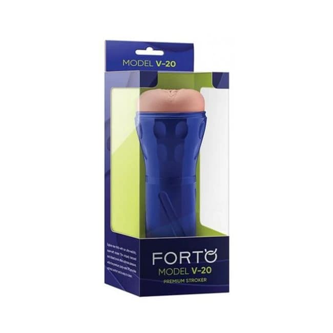 Forto Model V-20 Hard-Side Vagina Masturbator - Light, image 1