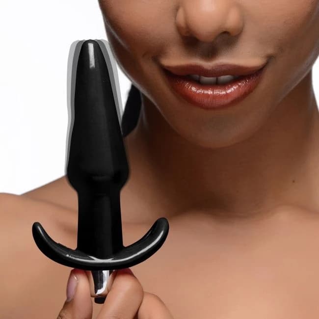 Frisky Thrilling Noir Smooth Vibrating Anal Plug Black - Image 1 Frisky Thrilling Noir Smooth Vibrating Anal Plug Black - Image 1