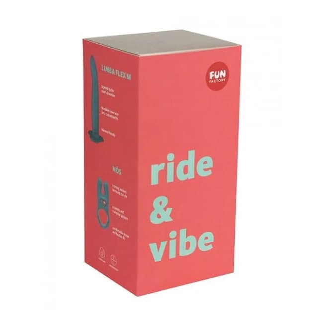 =Fun Factory Paired for Pleasure Ride & Vibe 2 pc Kit - Deep Sea Blue, image 1