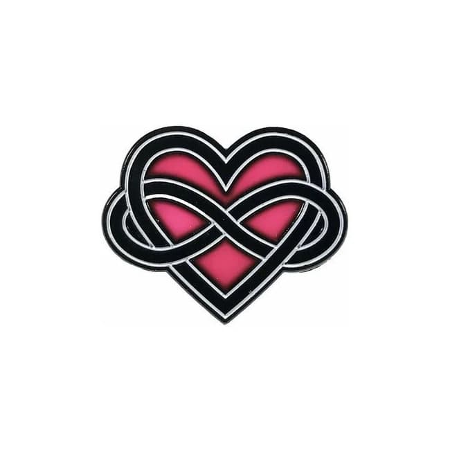 Geeky & Kinky Infinite Love (Polyamory Symbol) Enamel Pin, image 1