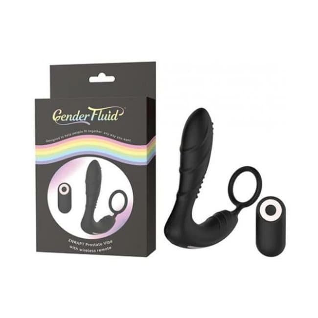 Gender Fluid Enrapt Prostate Vibe w/ Remote - Black, image 1