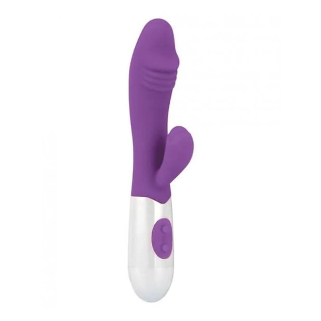 Gigaluv Twin Bliss Buzz Pink Rabbit Style Vibrator, image 1
