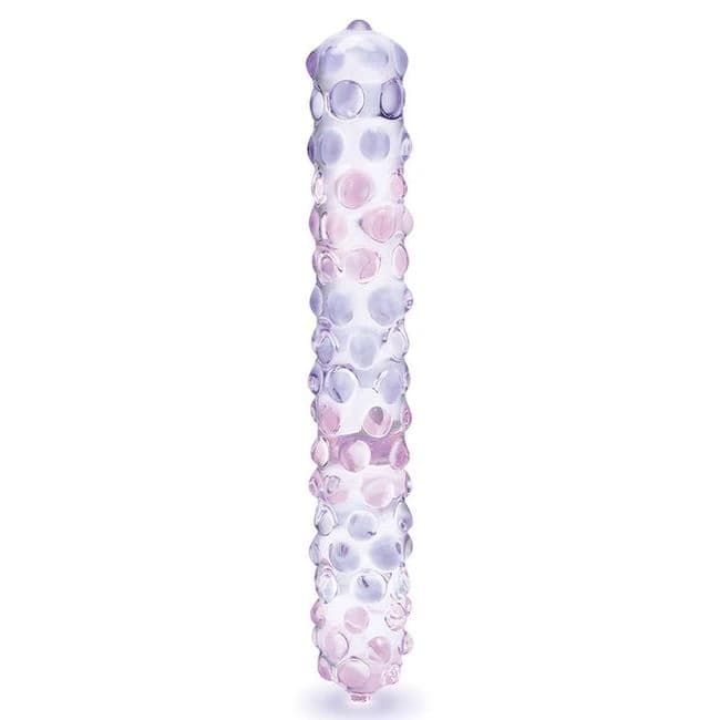 Glas Purple Rose Nubby Dildo, image 1