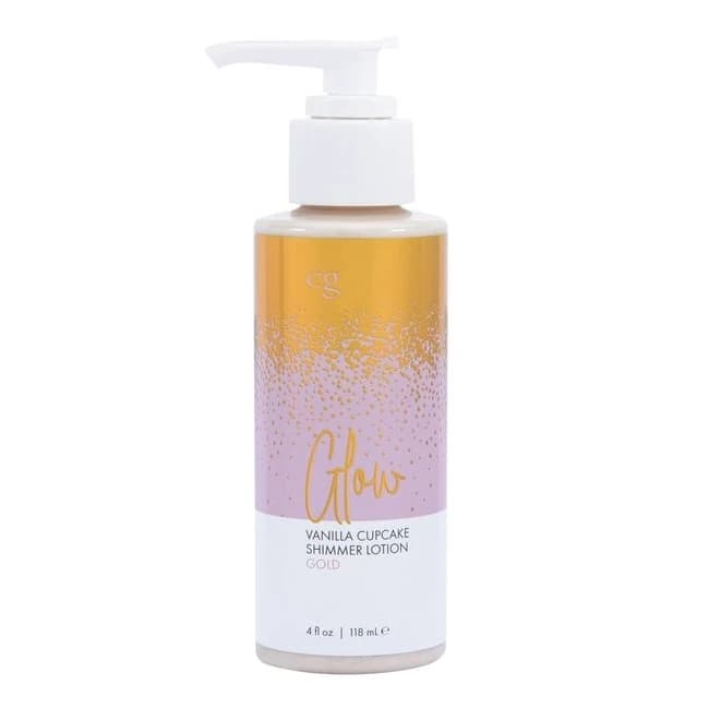 GLOW VANILLA CUPCAKE SHIMMER LOTION GOLD 4 FL OZ - Image 1 GLOW VANILLA CUPCAKE SHIMMER LOTION GOLD 4 FL OZ - Image 1